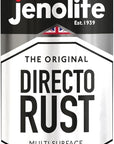 JENOLITE Directorust Pintura en aerosol brillante | 400ml | Pintura en aerosol de óxido directo para metal | Múltiples superficies: madera, metal, plástico