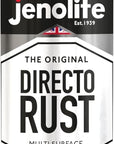 JENOLITE Directorust Pintura en aerosol brillante | 400ml | Pintura en aerosol de óxido directo para metal | Múltiples superficies: madera, metal, plástico
