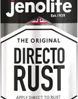 JENOLITE DIRECTORUST Satin spray paint | 400 ml | All-in-one multisurface paint: metal, wood, plastic | Apply directly on rust | RAL 9005