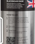JENOLITE Pintura en aerosol para pizarra, color negro, 400 ml, pintura de pizarra negra, ideal para crear superficies de escritura, fácil aplicación para proyectos de pizarra en el hogar u oficina
