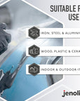JENOLITE Directorust Pintura en aerosol brillante | 400ml | Pintura en aerosol de óxido directo para metal | Múltiples superficies: madera, metal, plástico