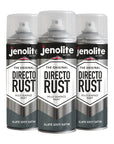 JENOLITE DIRECTORUST Satin spray paint | 400 ml | All-in-one multisurface paint: metal, wood, plastic | Apply directly on rust | RAL 9005