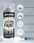 JENOLITE Cast Effect Spray Paint | Creates the look and feel of real cast effect on most surfaces | 400ml