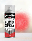 JENOLITE Glitter Spray Paint | Coloured Glitter Paint | Multi-Surface | Ideal for Photo Frames, Mirrors, Ornaments and Crafts | 400ml