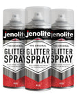 JENOLITE Glitter Spray Paint | Coloured Glitter Paint | Multi-Surface | Ideal for Photo Frames, Mirrors, Ornaments and Crafts | 400ml