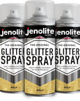 JENOLITE Glitter Spray Paint | Coloured Glitter Paint | Multi-Surface | Ideal for Photo Frames, Mirrors, Ornaments and Crafts | 400ml