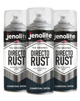 JENOLITE DIRECTORUST Satin spray paint | 400 ml | All-in-one multisurface paint: metal, wood, plastic | Apply directly on rust | RAL 9005