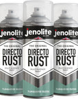 JENOLITE Directorust Pintura en aerosol brillante | 400ml | Pintura en aerosol de óxido directo para metal | Múltiples superficies: madera, metal, plástico