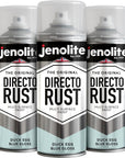 JENOLITE Directorust Pintura en aerosol brillante | 400ml | Pintura en aerosol de óxido directo para metal | Múltiples superficies: madera, metal, plástico