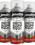 JENOLITE Directorust Pintura en aerosol brillante | 400ml | Pintura en aerosol de óxido directo para metal | Múltiples superficies: madera, metal, plástico