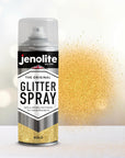 JENOLITE Glitter Spray Paint | Coloured Glitter Paint | Multi-Surface | Ideal for Photo Frames, Mirrors, Ornaments and Crafts | 400ml