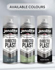 JENOLITE Directoplast Pintura en aerosol brillante | 400ml | Pintura en aerosol multisuperficie | Para todo tipo de plástico | No se requiere imprimación