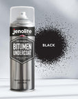 JENOLITE Low Bituminous Anti-Corrosive Aerosol Sealant | BLACK | Car Underbody Sealant, Gutter Repair, Roof Sealant | 500ml