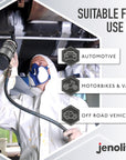 JENOLITE Protección Antigravilla | 1Litro | Sellador para Bajo del Coche | Protege Umbrales, Paneles Inferiores y Chasis contra Daños por Gravilla | Protección Anticorrosión contra el Óxido