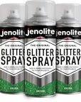 JENOLITE Glitter Spray Paint | Coloured Glitter Paint | Multi-Surface | Ideal for Photo Frames, Mirrors, Ornaments and Crafts | 400ml