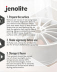 JENOLITE Pintura en aerosol plateada para llantas de aleación | 400ml | Pintura para llantas de aleación premium | Resistente a la corrosión | Restaurar y renovar llantas de aleación
