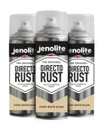 JENOLITE Directorust Pintura en aerosol brillante | 400ml | Pintura en aerosol de óxido directo para metal | Múltiples superficies: madera, metal, plástico