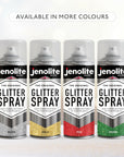 JENOLITE Glitter Spray Paint | Coloured Glitter Paint | Multi-Surface | Ideal for Photo Frames, Mirrors, Ornaments and Crafts | 400ml