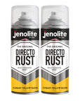 JENOLITE Directorust Pintura en aerosol brillante | 400ml | Pintura en aerosol de óxido directo para metal | Múltiples superficies: madera, metal, plástico