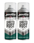 JENOLITE Directorust Pintura en aerosol brillante | 400ml | Pintura en aerosol de óxido directo para metal | Múltiples superficies: madera, metal, plástico