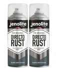 JENOLITE Directorust Pintura en aerosol brillante | 400ml | Pintura en aerosol de óxido directo para metal | Múltiples superficies: madera, metal, plástico
