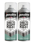 JENOLITE Directorust Pintura en aerosol brillante | 400ml | Pintura en aerosol de óxido directo para metal | Múltiples superficies: madera, metal, plástico