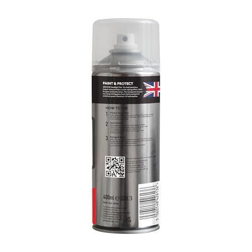 JENOLITE Headlight Tinted Spray Paint | 400ml | Tinted Lens Lacquer | Subtle Tint for Automobile Tail Lights | Suitable for Glass and Plastic Lenses