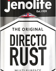 JENOLITE Directorust Pintura en aerosol brillante | 400ml | Pintura en aerosol de óxido directo para metal | Múltiples superficies: madera, metal, plástico