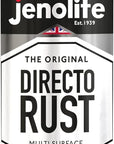 JENOLITE DIRECTORUST Satin spray paint | 400 ml | All-in-one multisurface paint: metal, wood, plastic | Apply directly on rust | RAL 9005