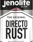 JENOLITE Directorust Pintura en aerosol brillante | 400ml | Pintura en aerosol de óxido directo para metal | Múltiples superficies: madera, metal, plástico