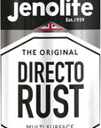 JENOLITE Directorust Pintura en aerosol brillante | 400ml | Pintura en aerosol de óxido directo para metal | Múltiples superficies: madera, metal, plástico