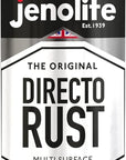 JENOLITE DIRECTORUST Satin spray paint | 400 ml | All-in-one multisurface paint: metal, wood, plastic | Apply directly on rust | RAL 9005