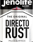 JENOLITE Directorust Pintura en aerosol brillante | 400ml | Pintura en aerosol de óxido directo para metal | Múltiples superficies: madera, metal, plástico