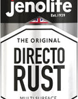 JENOLITE Directorust Pintura en aerosol brillante | 400ml | Pintura en aerosol de óxido directo para metal | Múltiples superficies: madera, metal, plástico