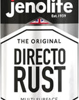JENOLITE Directorust Pintura en aerosol brillante | 400ml | Pintura en aerosol de óxido directo para metal | Múltiples superficies: madera, metal, plástico