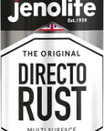 JENOLITE Directorust Pintura en aerosol brillante | 400ml | Pintura en aerosol de óxido directo para metal | Múltiples superficies: madera, metal, plástico