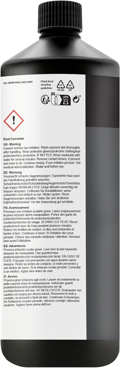 JENOLITE Oxide Converter | Rust Treatment | Oxide Converter Ideal for Cars and Metal | Oxidized, Converter and Primer | Water-Based Formula Oxide Transformer