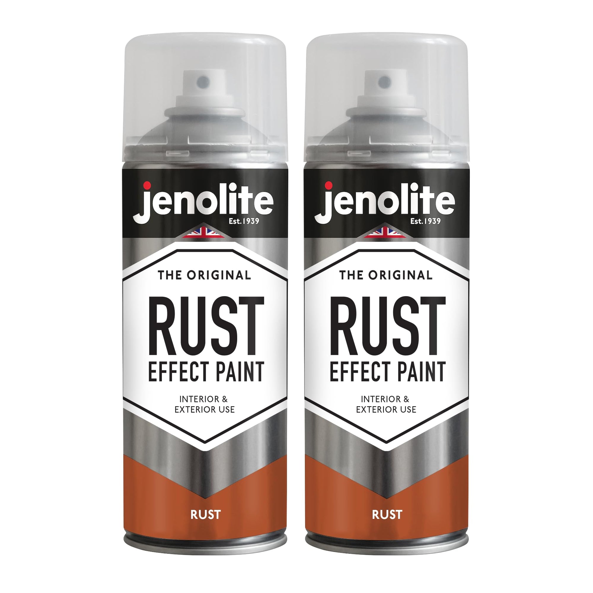 JENOLITE Pintura en Spray Efecto Óxido | ACABADO ÓXIDO | 400ml | Pintura Texturizada con Apariencia de Metal Oxidado | Multi-Superficie | Ideal para Manualidades | Interior y Exterior