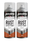 JENOLITE Pintura en Spray Efecto Óxido | ACABADO ÓXIDO | 400ml | Pintura Texturizada con Apariencia de Metal Oxidado | Multi-Superficie | Ideal para Manualidades | Interior y Exterior