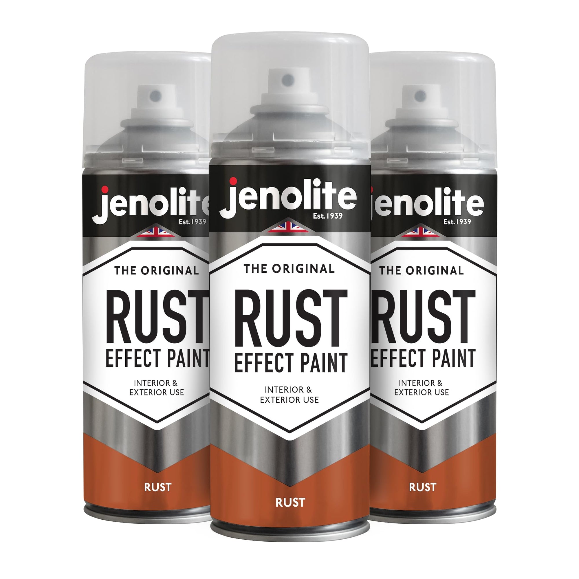 JENOLITE Rust Effect Spray Paint | Rust Finish | 400 ml | Textured Paint with Rust Metal Look | Multi-Surface | Ideal for Crafts | Interior and Exterior