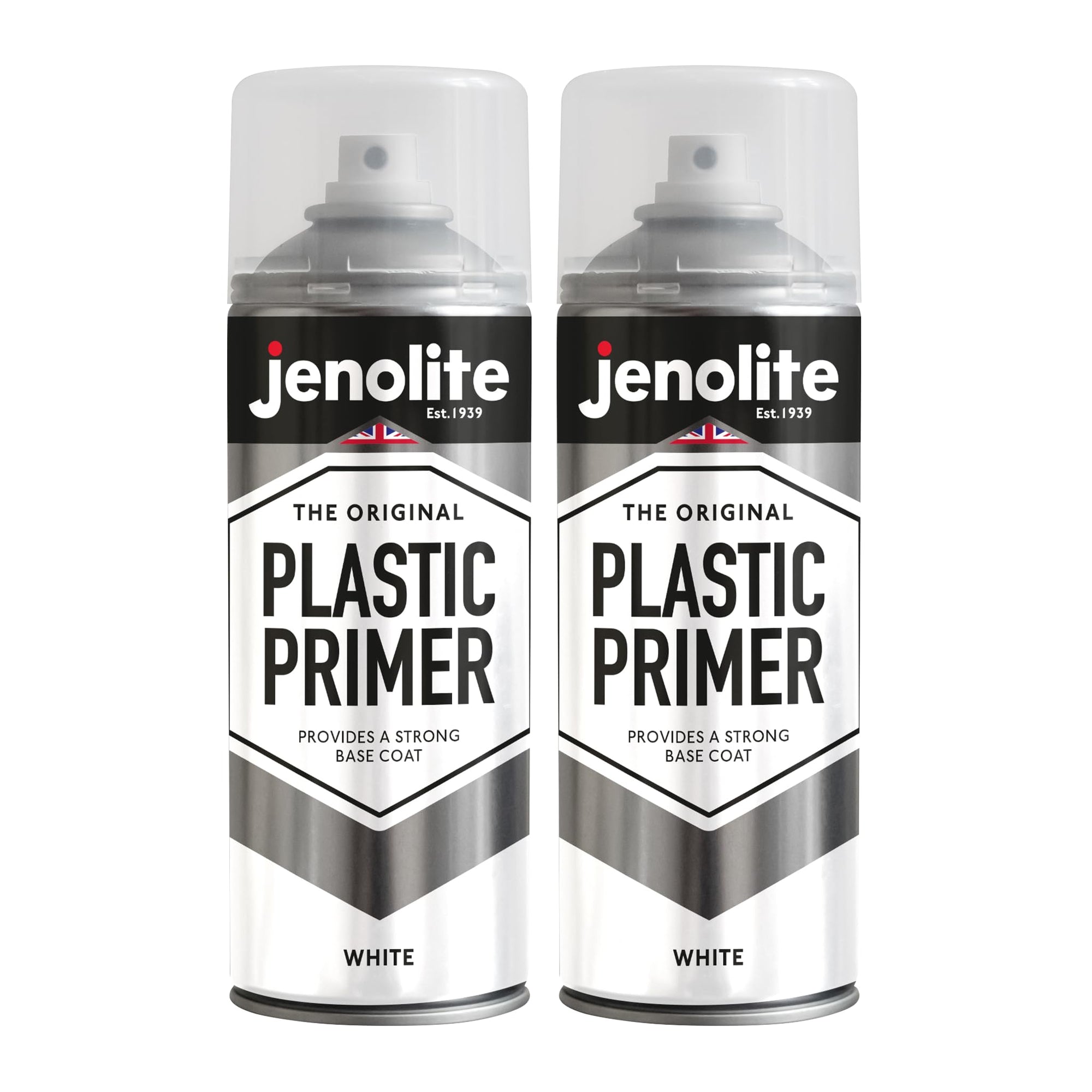 JENOLITE Imprimación en Spray para Plástico | 400ml | Pintura en aerosol para imprimación | Promueve Adhesión | Spray para Automoción, Muebles de Jardín, Maquetas y Otros Plásticos Rígidos