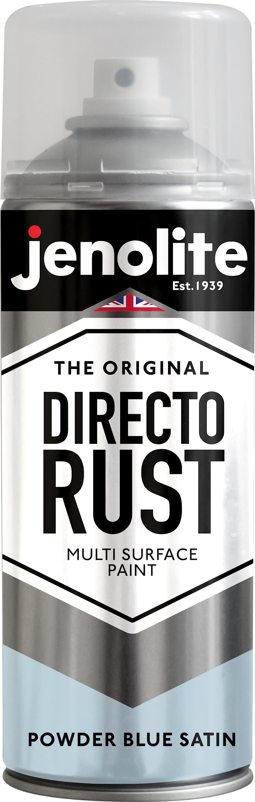 JENOLITE DIRECTORUST Satin spray paint | 400 ml | All-in-one multisurface paint: metal, wood, plastic | Apply directly on rust | RAL 9005