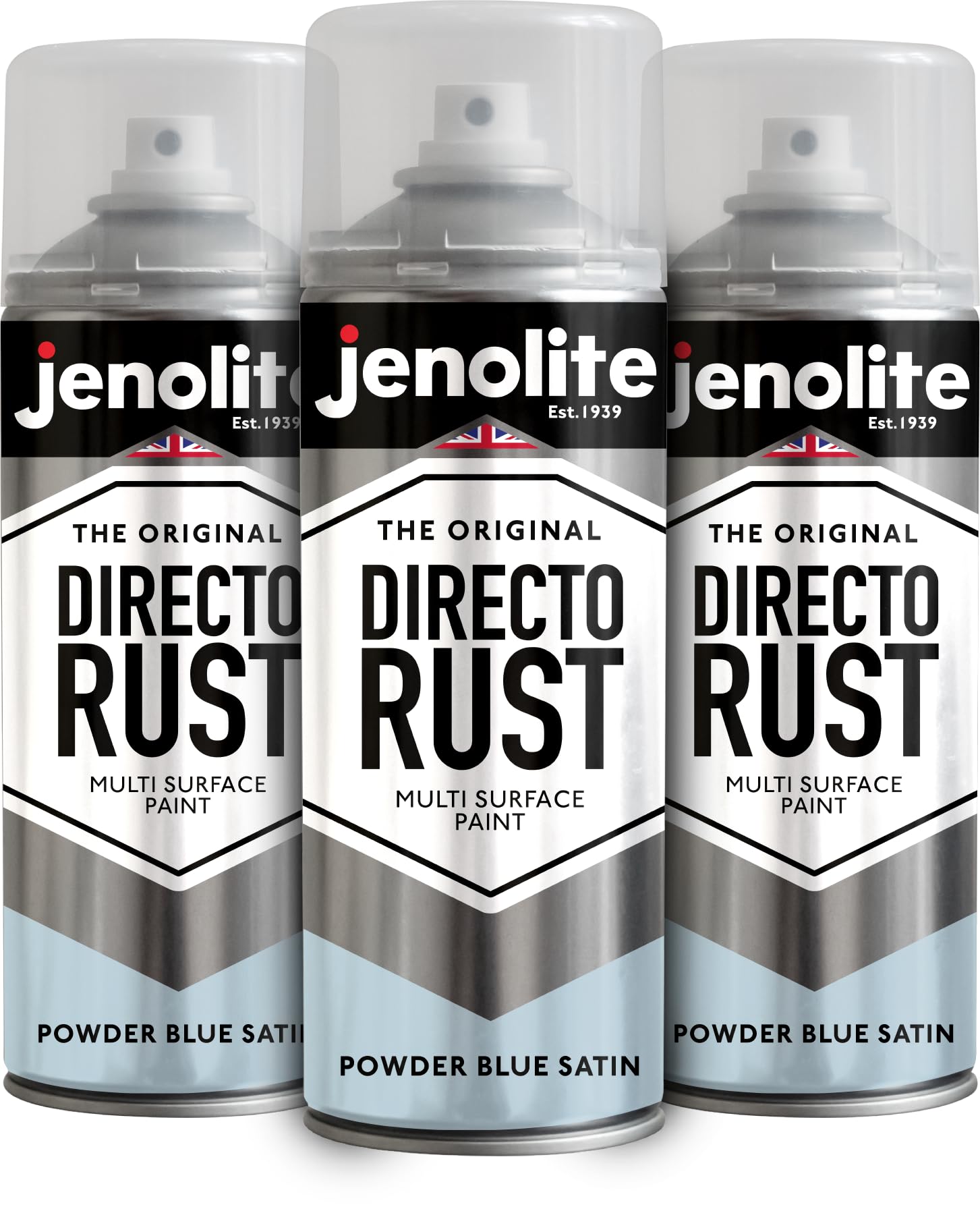 JENOLITE DIRECTORUST Satin spray paint | 400 ml | All-in-one multisurface paint: metal, wood, plastic | Apply directly on rust | RAL 9005