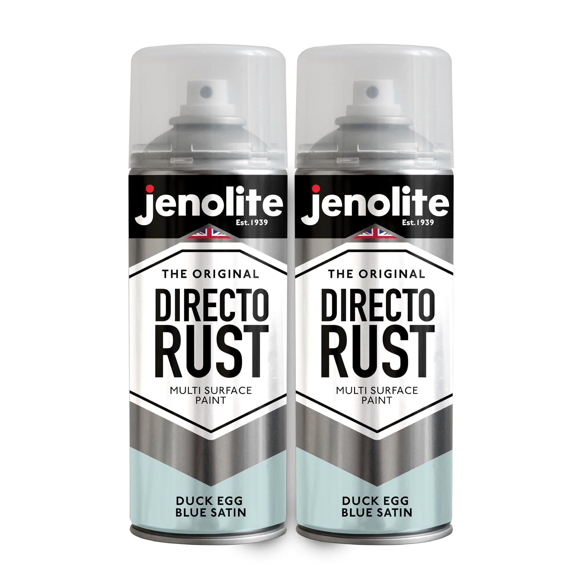 JENOLITE DIRECTORUST Satin spray paint | 400 ml | All-in-one multisurface paint: metal, wood, plastic | Apply directly on rust | RAL 9005