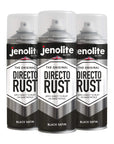 JENOLITE DIRECTORUST Satin spray paint | 400 ml | All-in-one multisurface paint: metal, wood, plastic | Apply directly on rust | RAL 9005