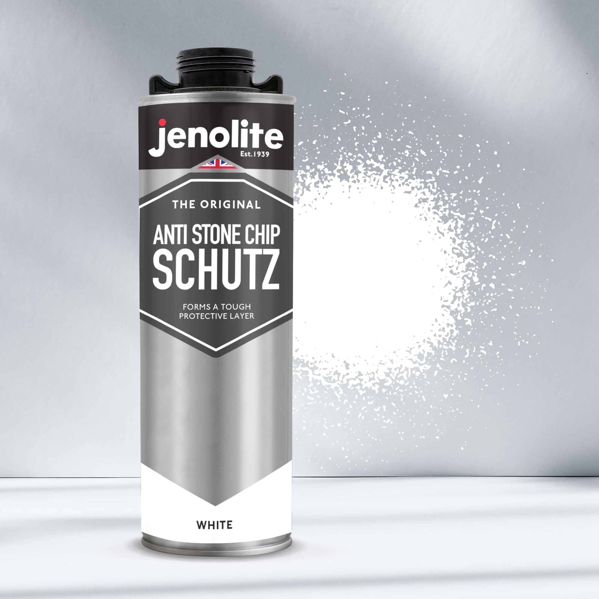 JENOLITE Protección Antigravilla | 1Litro | Sellador para Bajo del Coche | Protege Umbrales, Paneles Inferiores y Chasis contra Daños por Gravilla | Protección Anticorrosión contra el Óxido