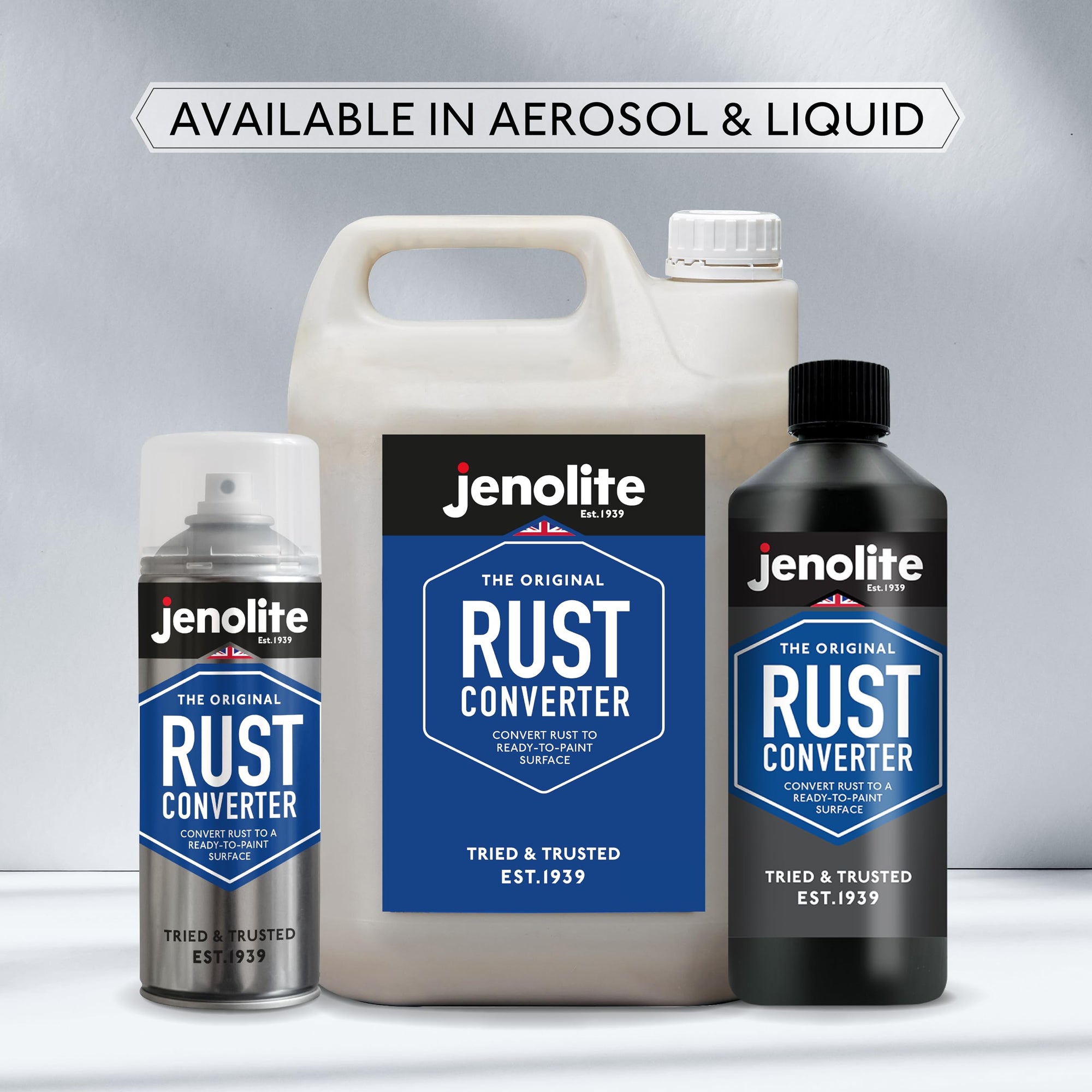 JENOLITE Oxide Converter | Rust Treatment | Oxide Converter Ideal for Cars and Metal | Oxidized, Converter and Primer | Water-Based Formula Oxide Transformer
