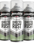 JENOLITE Directorust Pintura en aerosol brillante | 400ml | Pintura en aerosol de óxido directo para metal | Múltiples superficies: madera, metal, plástico