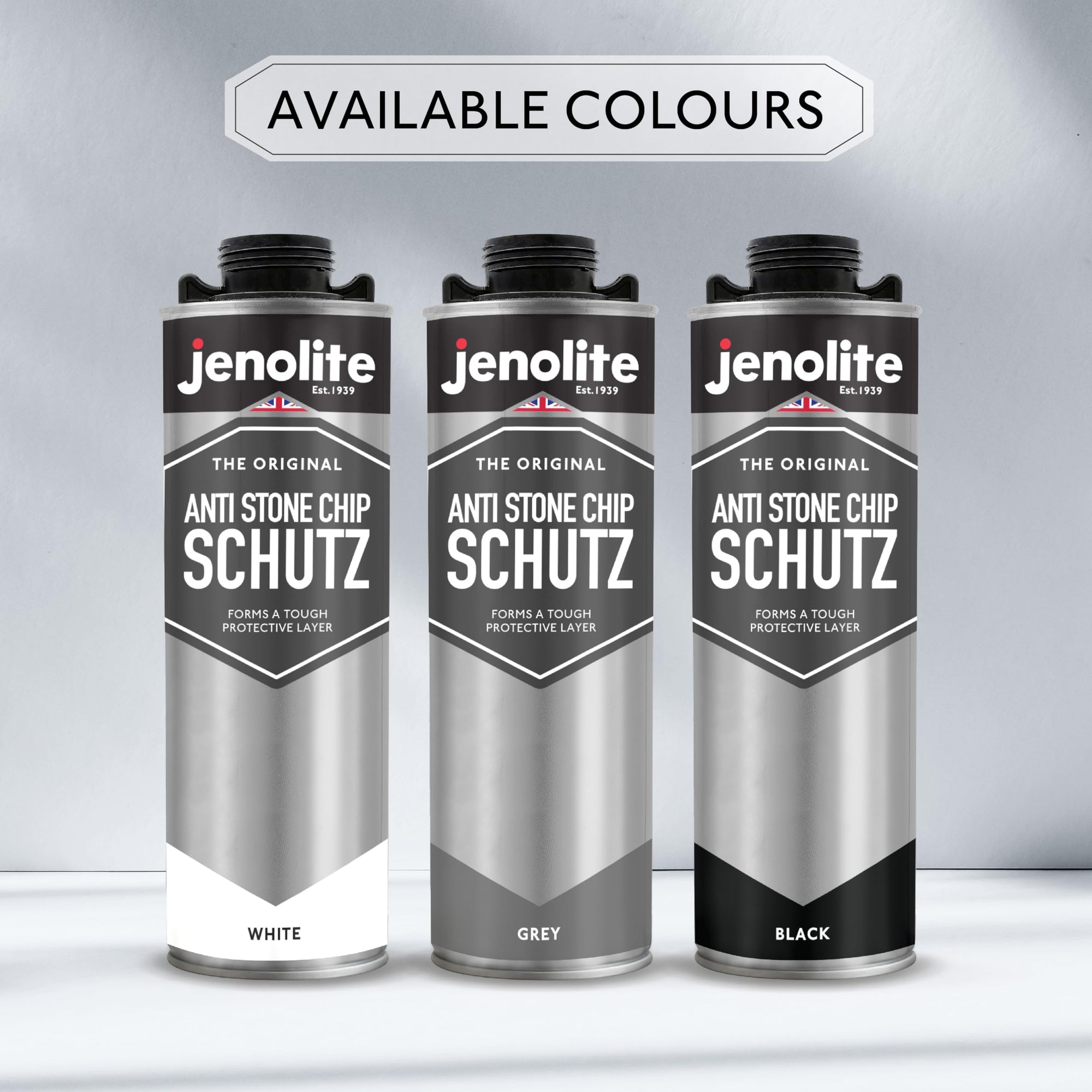 JENOLITE Protección Antigravilla | 1Litro | Sellador para Bajo del Coche | Protege Umbrales, Paneles Inferiores y Chasis contra Daños por Gravilla | Protección Anticorrosión contra el Óxido