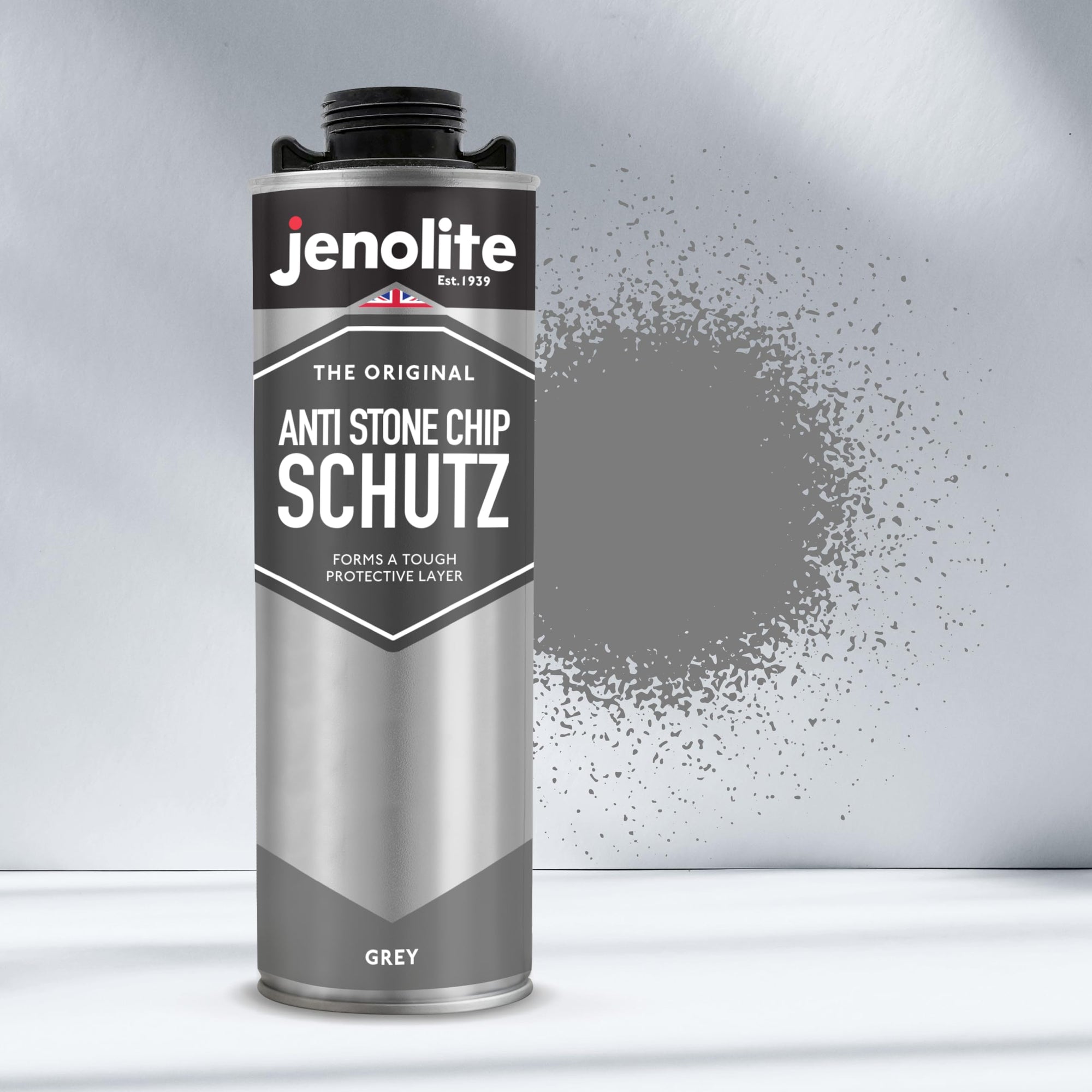 JENOLITE Protección Antigravilla | 1Litro | Sellador para Bajo del Coche | Protege Umbrales, Paneles Inferiores y Chasis contra Daños por Gravilla | Protección Anticorrosión contra el Óxido